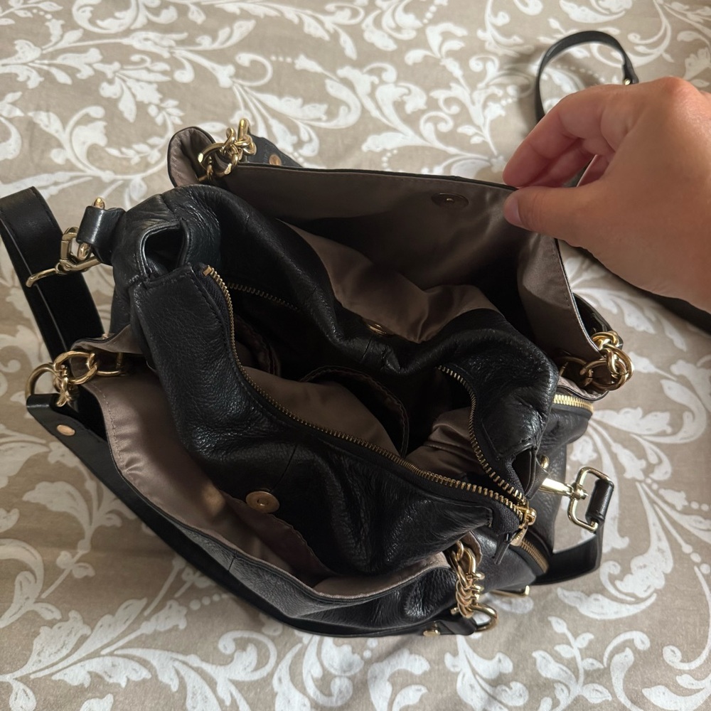 Danier Black Leather Shoulder Bags Duo - Picture 4 of 8